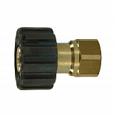 Переходник M22x1,5гайка - 1/4внут (удлиненный), 400bar, латунь