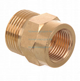 Переходник M22x1,5внеш - 1/8внут, 400bar, латунь